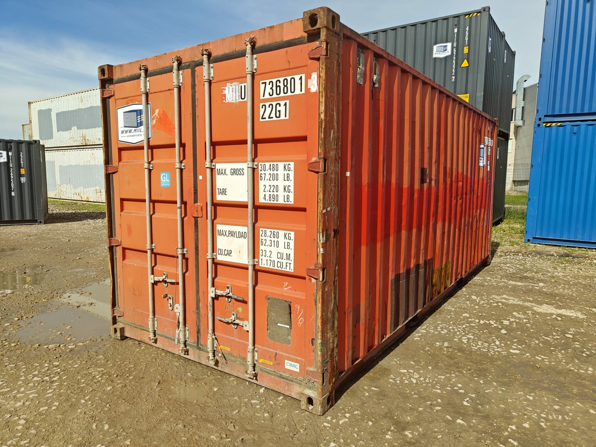 20DC Shipping container MIIU7368013- RIGA (Dealer only)