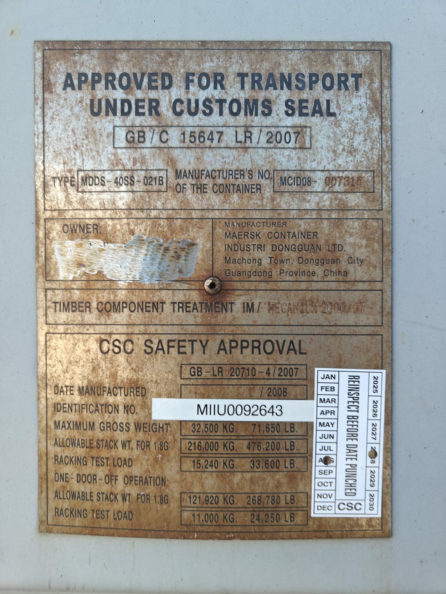 40HC Shipping container MIIU0092643- RIGA (Dealer only) - Image 6