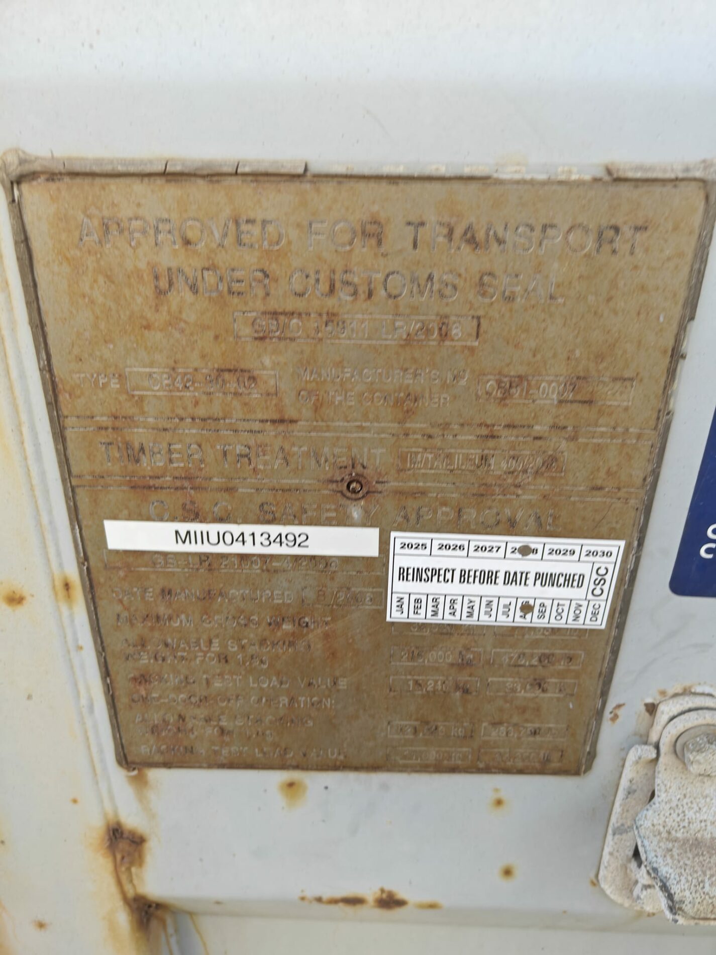 40HC Shipping container MIIU0413492- RIGA (Dealer only) - Image 4