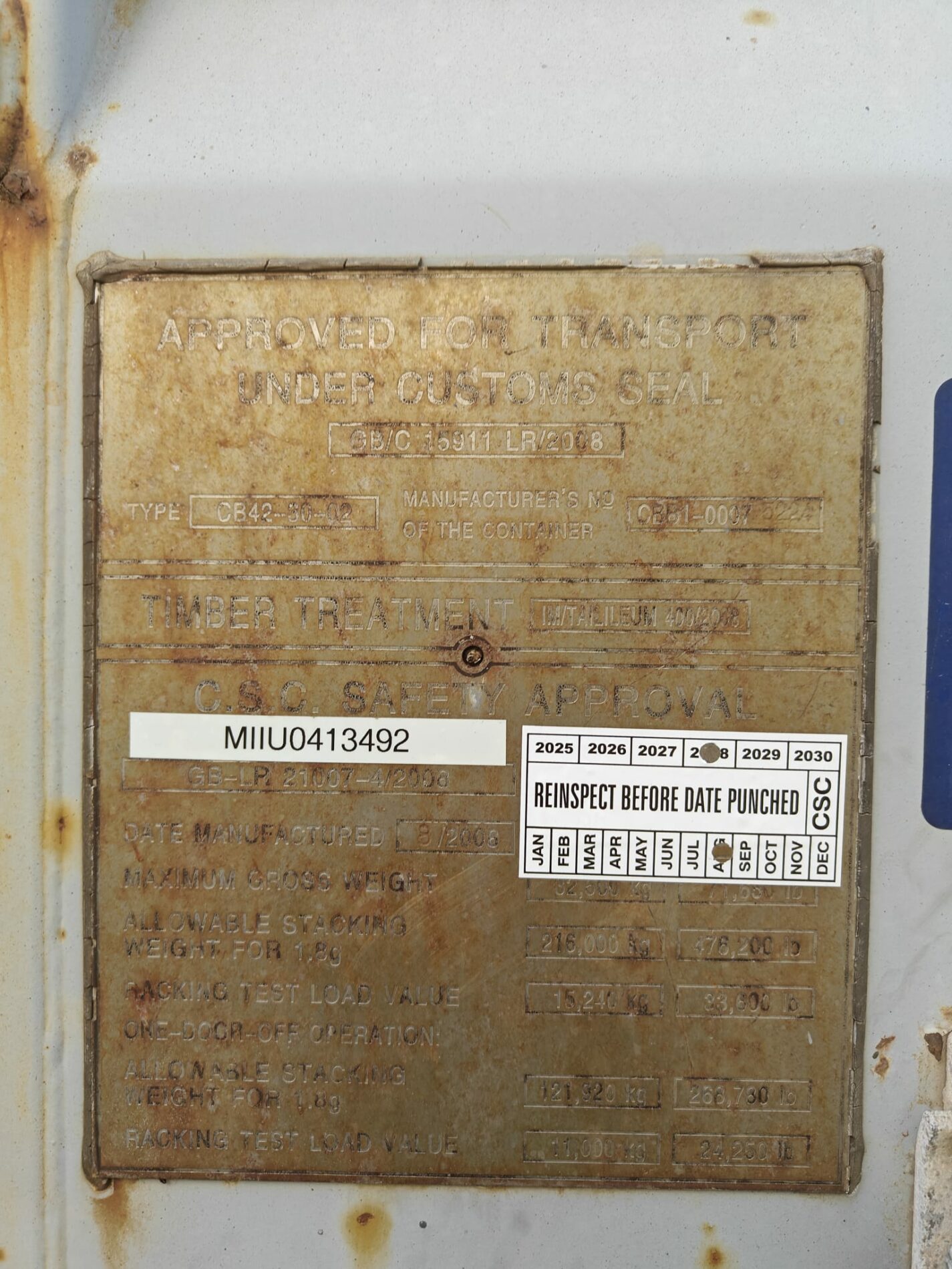 40HC Shipping container MIIU0413492- RIGA (Dealer only) - Image 5