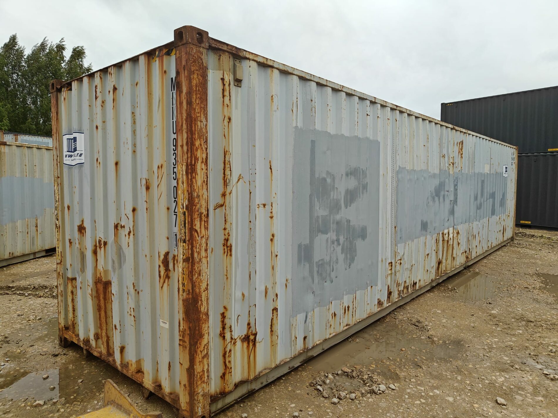 40HC Shipping container MIIU9350271- RIGA (Dealer only) Damaged - Image 3