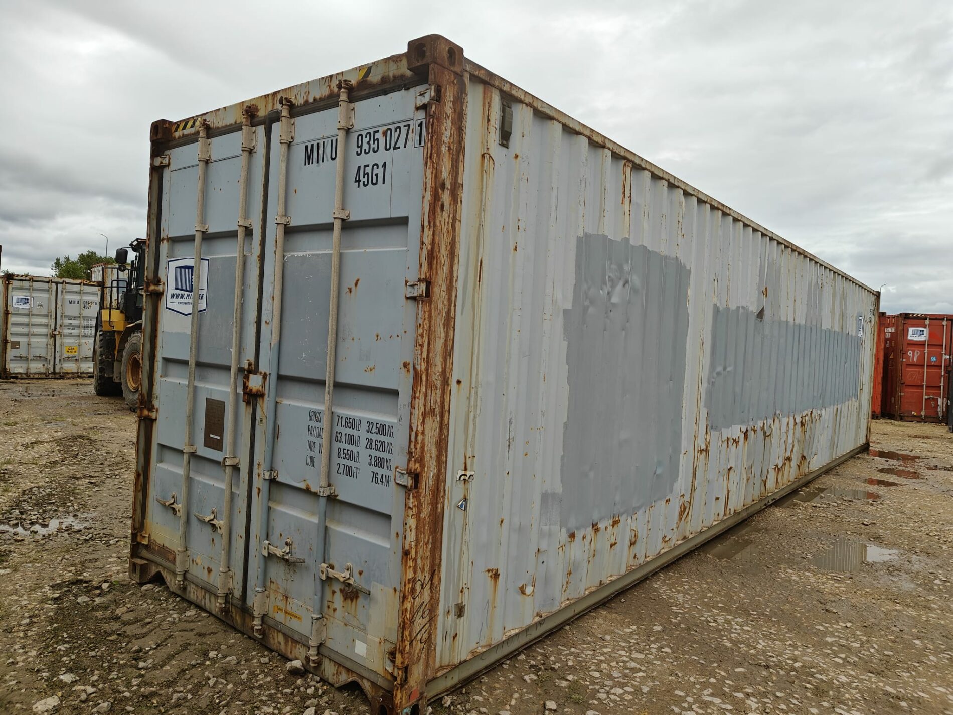 40HC Shipping container MIIU9350271- RIGA (Dealer only) Damaged