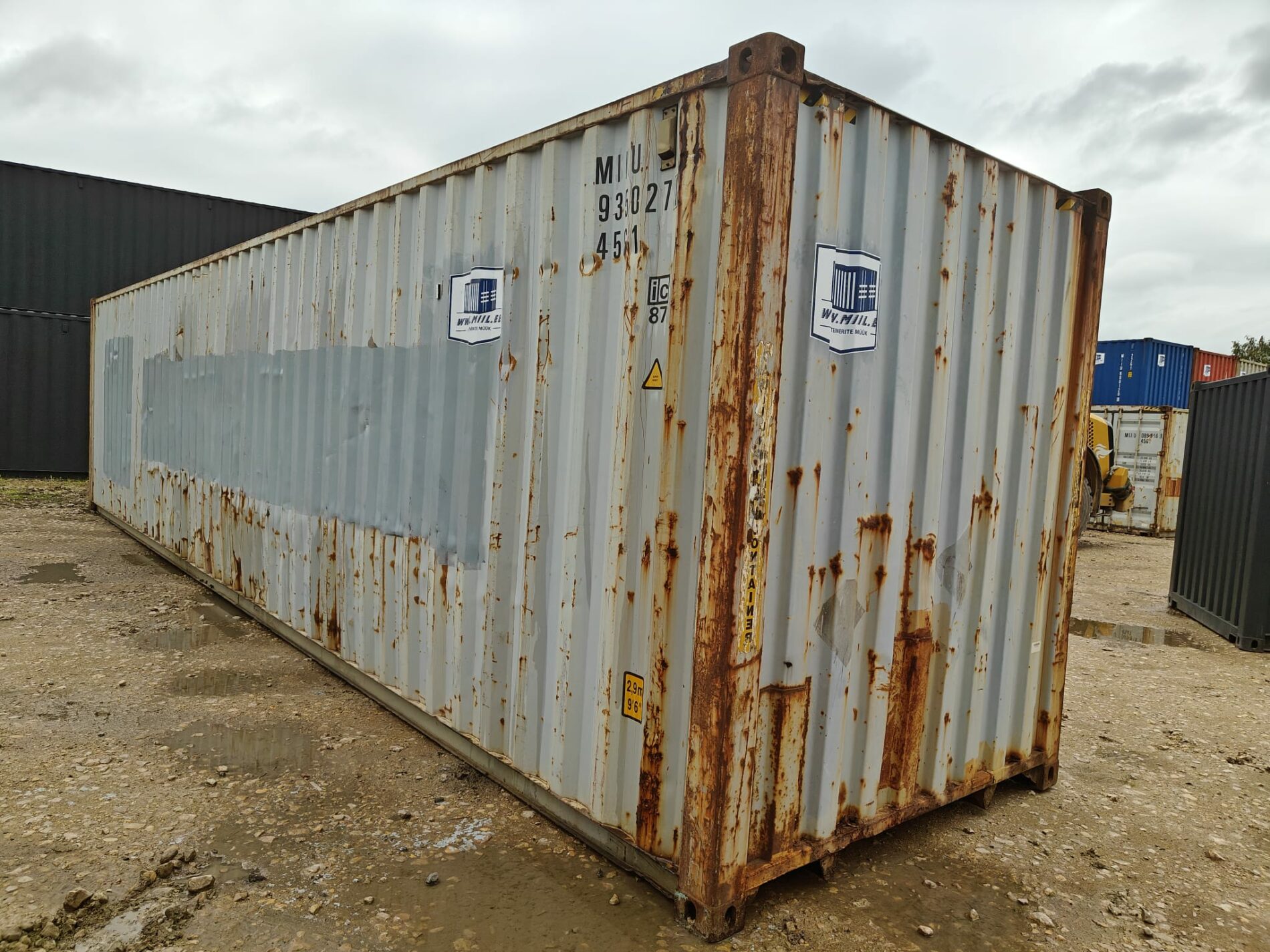 40HC Shipping container MIIU9350271- RIGA (Dealer only) Damaged - Image 4