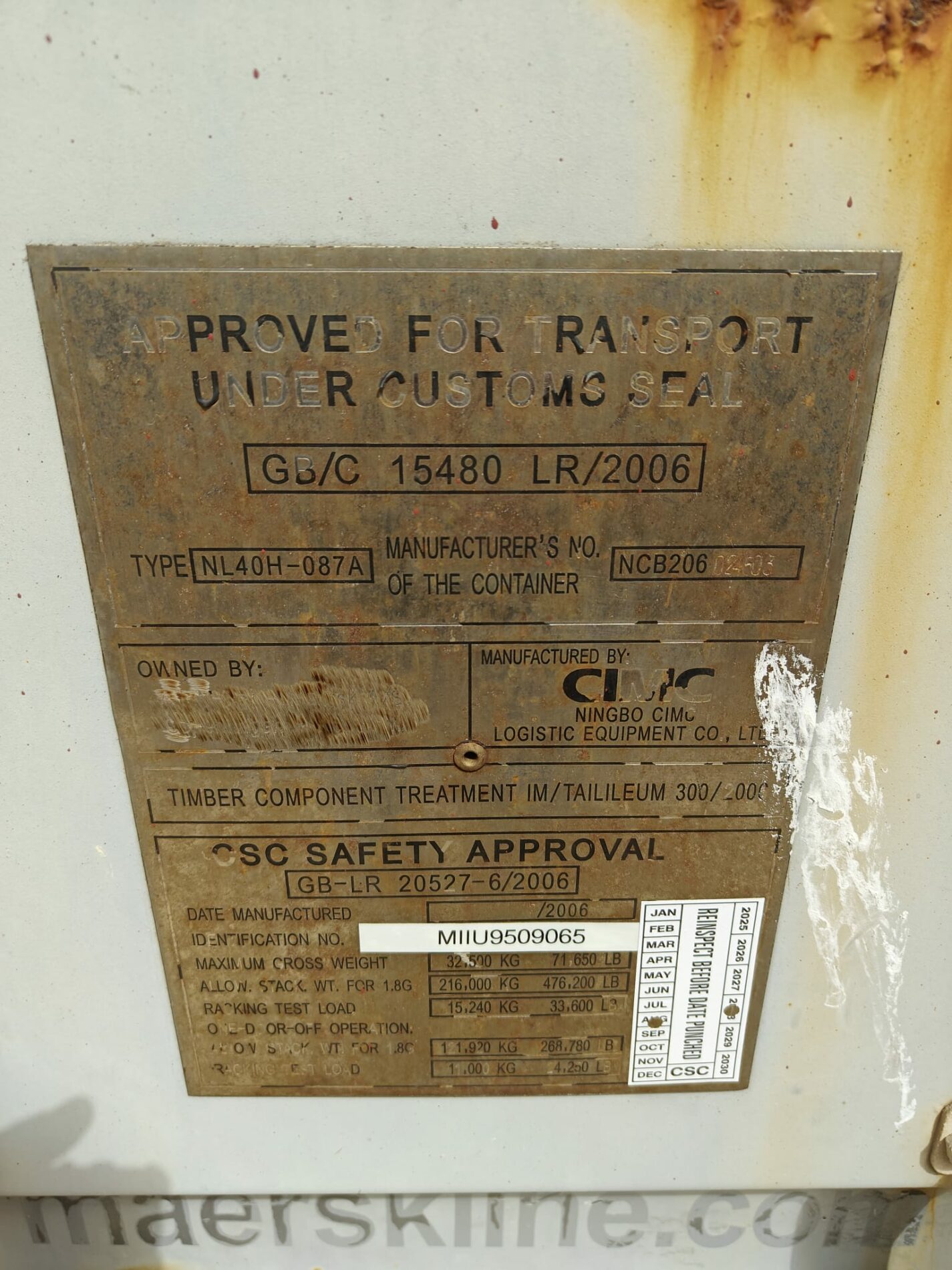 40HC Shipping container MIIU9509065- RIGA (Dealer only) - Image 6